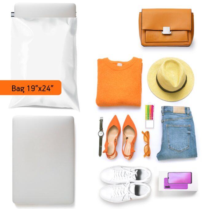 19x24 Poly Mailers Shipping Bags White 2.0 mil