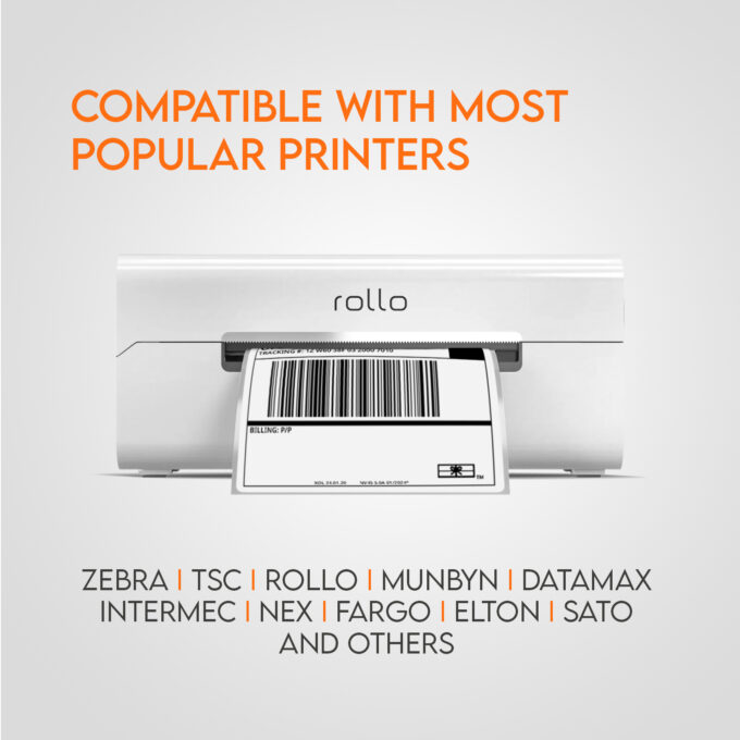 3x2" TOP Direct Thermal White Adhesive Perforated Postage Shipping Labels, Core 1" (750 pcs/roll) BOX: 24 roll