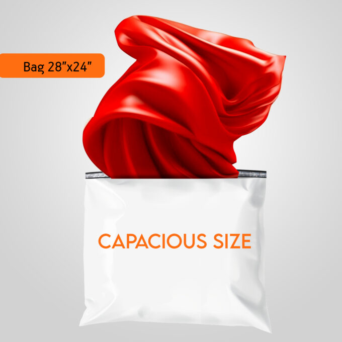 28x24 Poly Mailers Shipping Bags White 2.0 mil